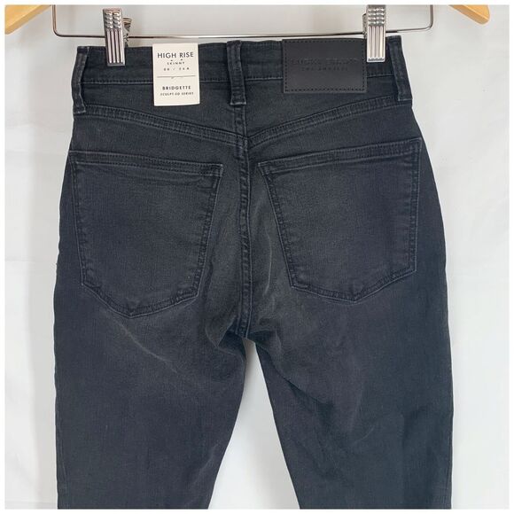 LUCKY BRAND Bridget Jeans Black Denim Button Fly Skinny High Rise NEW - Picture 8 of 10